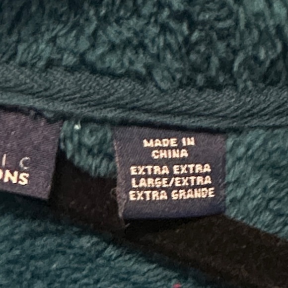 Basic Editions Women's Deep Teal Teddy Jacket - Picture 5 of 8